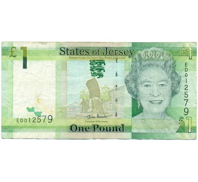Банкнота 1 фунт 2010 года Джерси (Артикул: K11-123197) — Фото №1