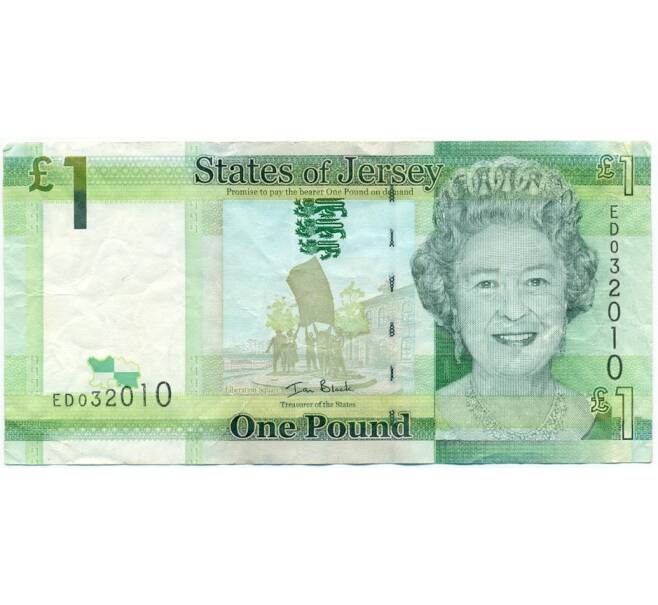 Банкнота 1 фунт 2010 года Джерси (Артикул K11-123203)
