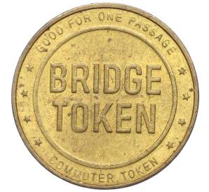 Транзитный жетон «Объединенная комиссия по платным мостам через реку Делавэр (Пенсильвания — Нью-Джерси)» 1970 года США