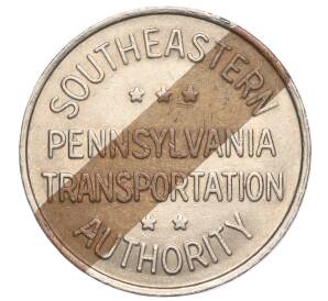 Транспортный жетон «Управление транспорта Юго-Восточной Пенсильвании» 1990 года США