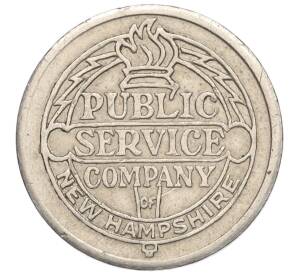 Транспортный жетон «Компания общественного обслуживания Нью-Гэмпшира» США
