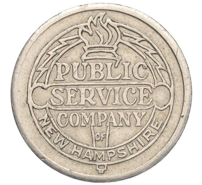 Транспортный жетон «Компания общественного обслуживания Нью-Гэмпшира» США (Артикул K11-122984)