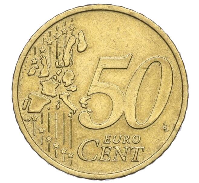Монета 50 евроцентов 2002 года Австрия (Артикул T11-03573)
