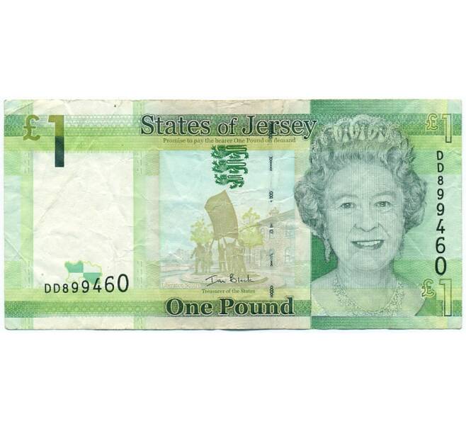 Банкнота 1 фунт 2010 года Джерси (Артикул K11-123283)