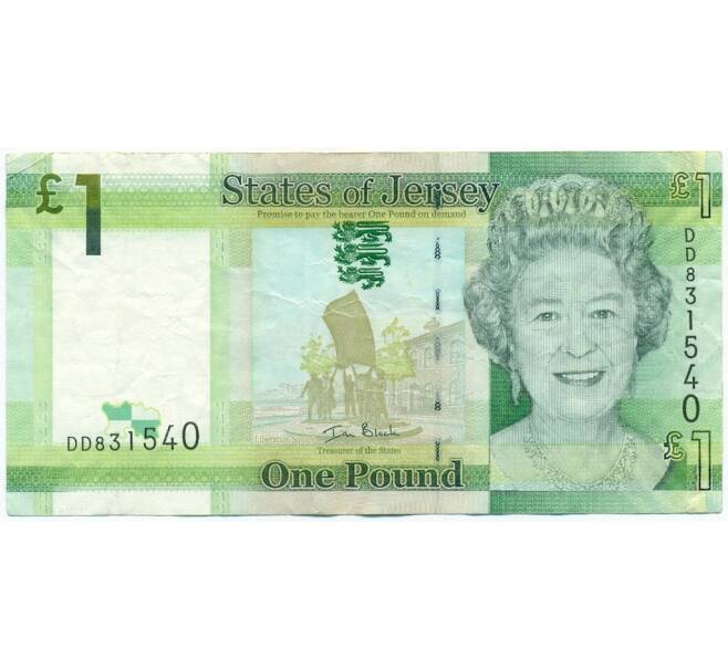 Банкнота 1 фунт 2010 года Джерси (Артикул K11-123286)