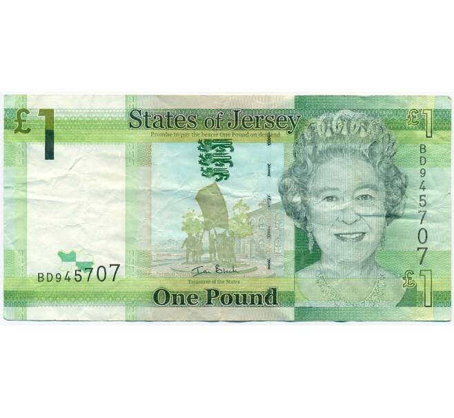 Банкнота 1 фунт 2010 года Джерси (Артикул K11-123289)