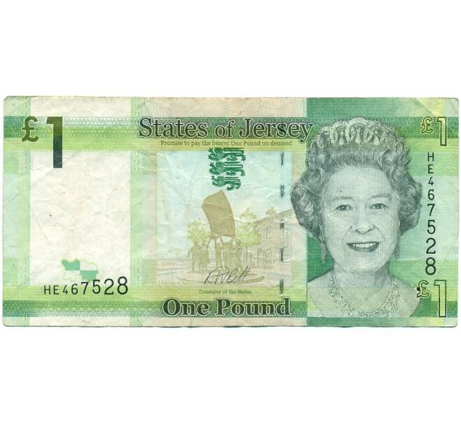 Банкнота 1 фунт 2018 года Джерси (Артикул K11-123293)
