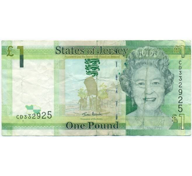 Банкнота 1 фунт 2010 года Джерси (Артикул K11-123294)
