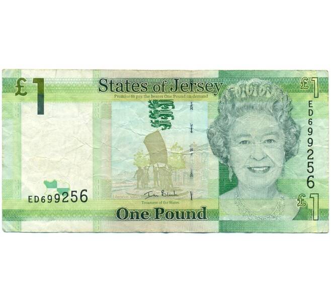 Банкнота 1 фунт 2010 года Джерси (Артикул K11-123295)