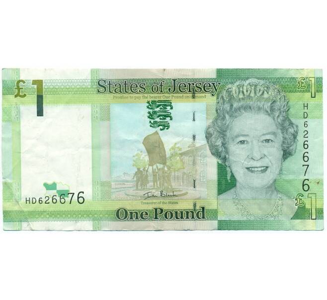 Банкнота 1 фунт 2010 года Джерси (Артикул: K11-123339) — Фото №1