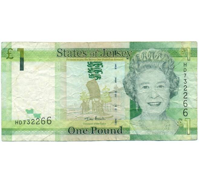 Банкнота 1 фунт 2010 года Джерси (Артикул K11-123344)