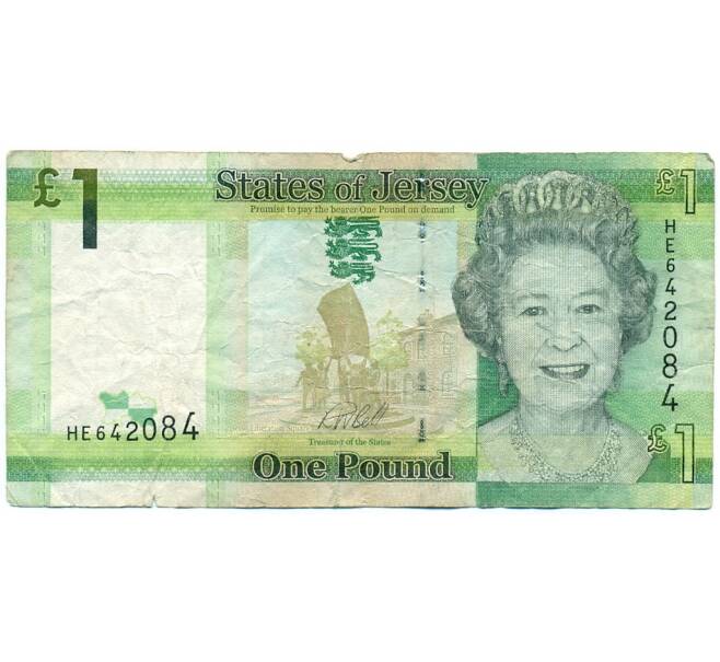 Банкнота 1 фунт 2018 года Джерси (Артикул: K11-123352) — Фото №1