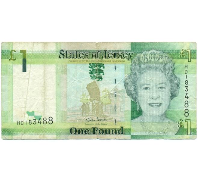 Банкнота 1 фунт 2010 года Джерси (Артикул: K11-123354) — Фото №1