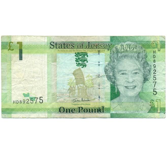 Банкнота 1 фунт 2010 года Джерси (Артикул: K11-123357) — Фото №1