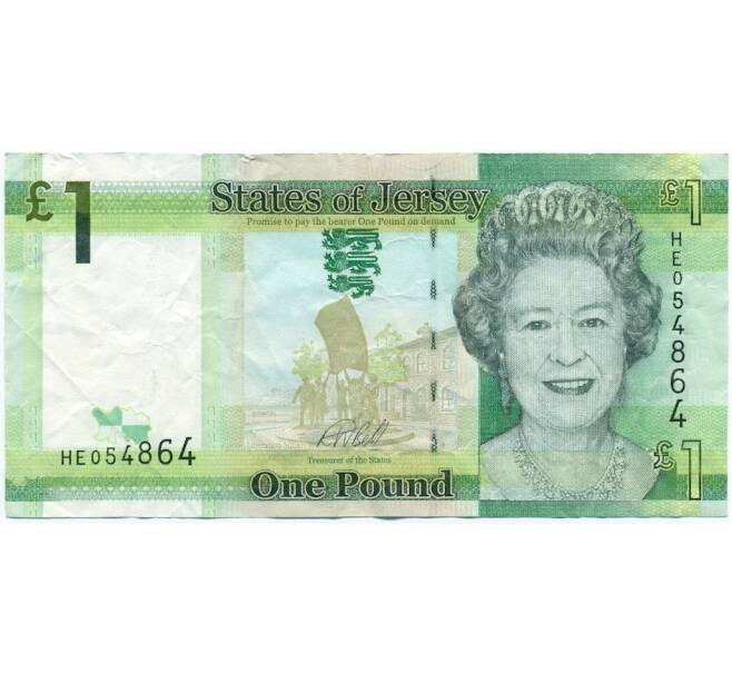 Банкнота 1 фунт 2018 года Джерси (Артикул K11-123358)