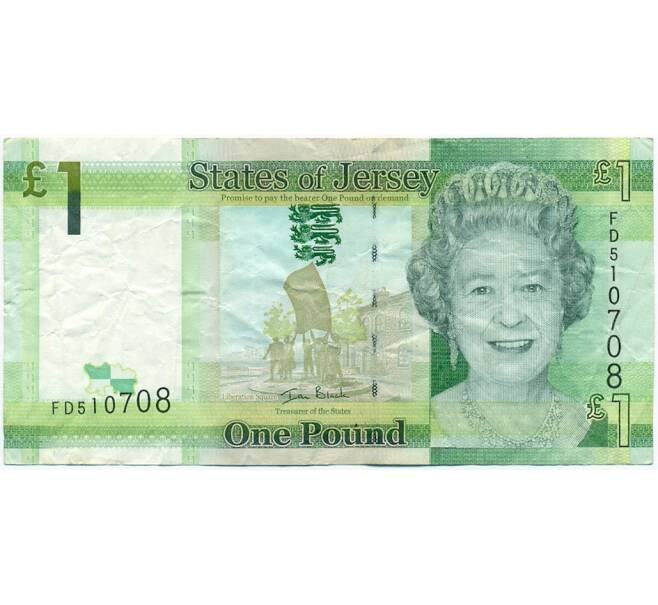 Банкнота 1 фунт 2010 года Джерси (Артикул K11-123361)