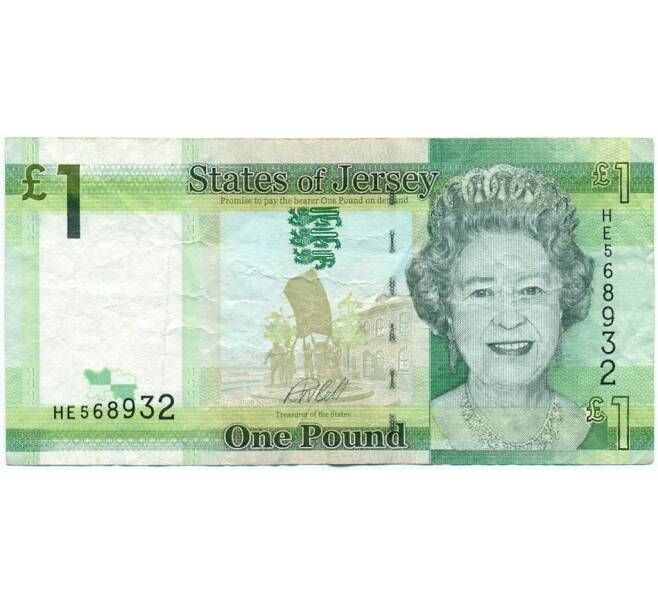 Банкнота 1 фунт 2018 года Джерси (Артикул K11-123369)