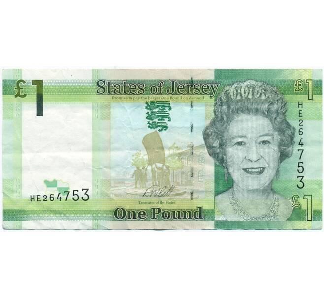 Банкнота 1 фунт 2018 года Джерси (Артикул K11-123375)