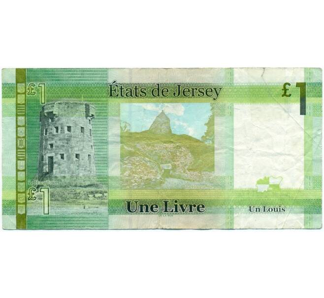Банкнота 1 фунт 2010 года Джерси (Артикул K11-123381)
