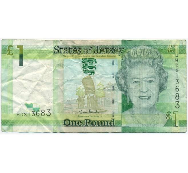 Банкнота 1 фунт 2010 года Джерси (Артикул K11-123383)