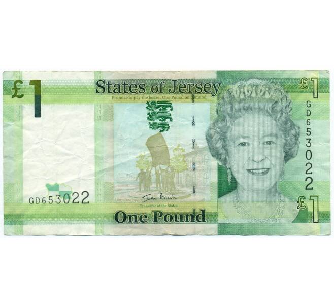 Банкнота 1 фунт 2010 года Джерси (Артикул K11-123385)