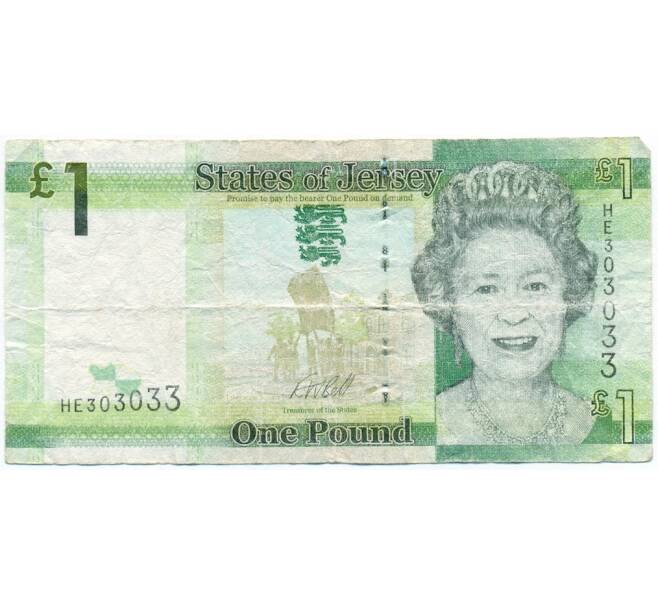 Банкнота 1 фунт 2018 года Джерси (Артикул K11-123391)