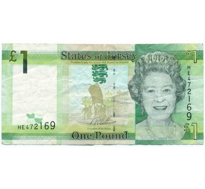 Банкнота 1 фунт 2018 года Джерси (Артикул K11-123394)