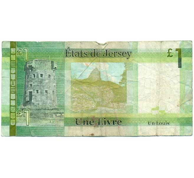 Банкнота 1 фунт 2010 года Джерси (Артикул K11-123415)
