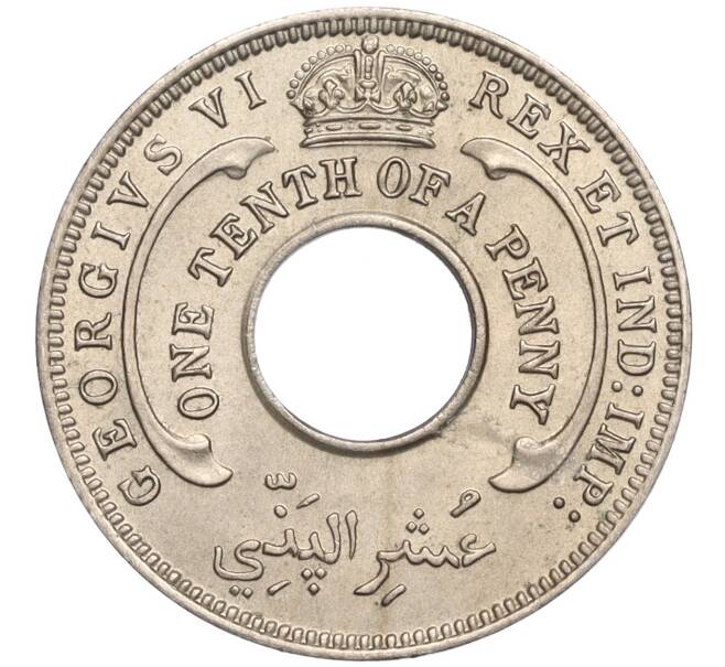 Монета 1/10 пенни 1944 года Британская Западная Африка (Артикул K1-5119)