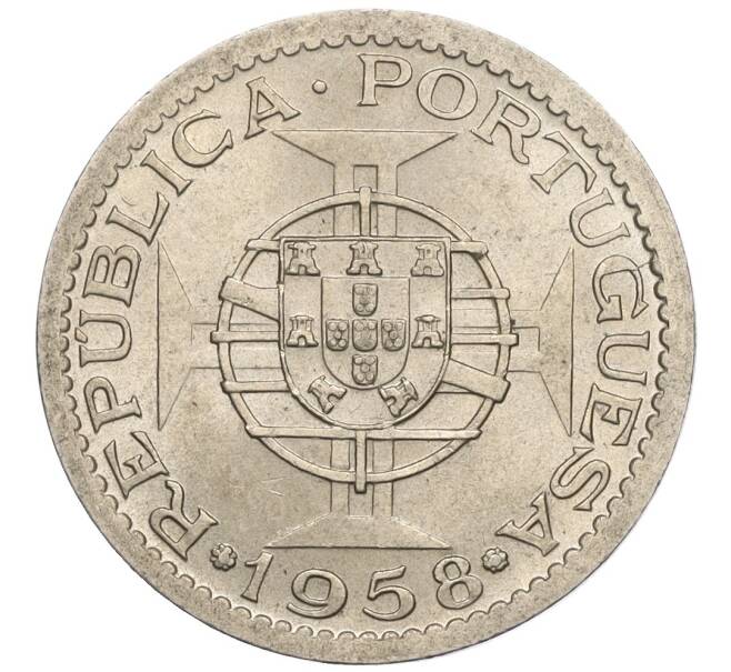 Монета 1 эскудо 1958 года Португальская Индия (Артикул K1-5145)