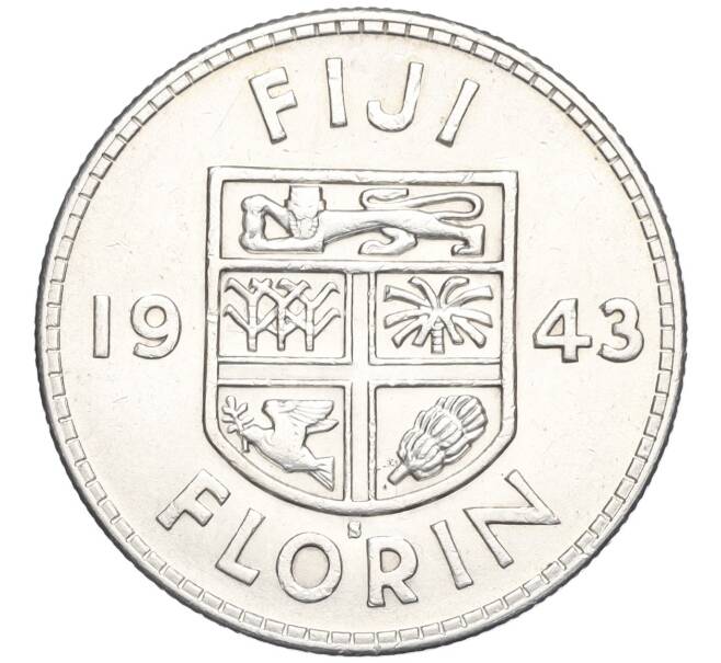 Монета 1 флорин 1943 года Фиджи (Артикул K1-5146)