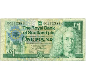 1 фунт 1992 года Великобритания (Банк Шотландии) «Европейский саммит в Эдинбурге 1992»