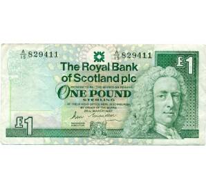 1 фунт стерлингов 1987 года Великобритания (Банк Шотландии)