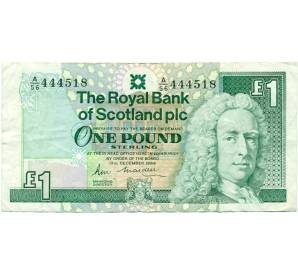 1 фунт стерлингов 1988 года Великобритания (Банк Шотландии)