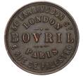 Сувенирный жетон Боврила «Лондон — Париж» 1889-1890 года Великобритания (Артикул K11-123427)