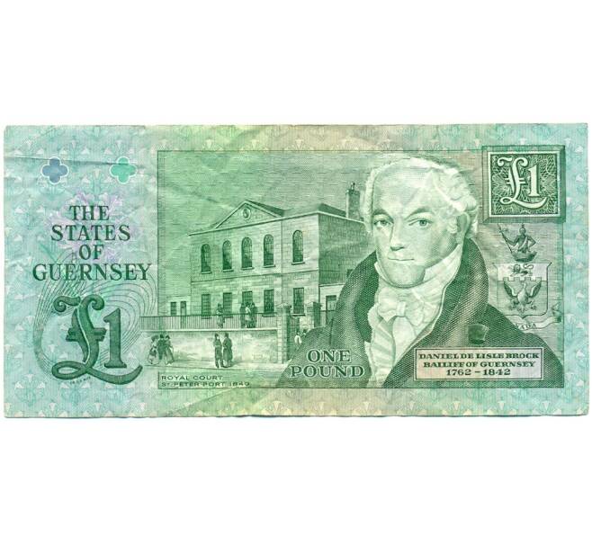 Банкнота 1 фунт 1991 года Гернси (Артикул K11-123560)