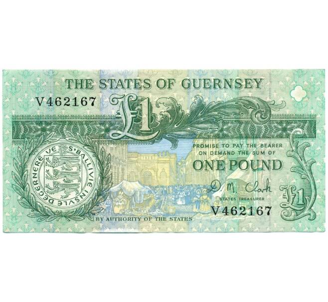 Банкнота 1 фунт 1991 года Гернси (Артикул K11-123563)