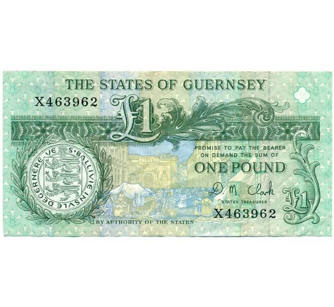 Банкнота 1 фунт 1991 года Гернси (Артикул K11-123564)