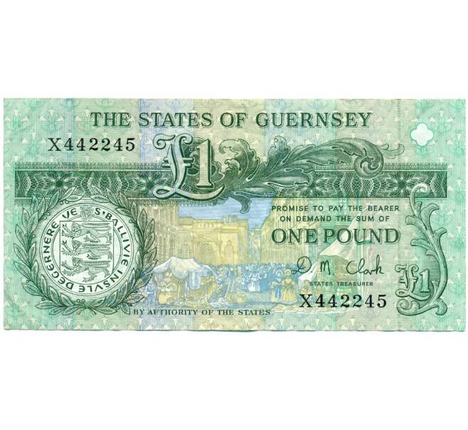 Банкнота 1 фунт 1991 года Гернси (Артикул K11-123565)