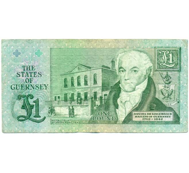 Банкнота 1 фунт 1991 года Гернси (Артикул K11-123589)
