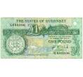 Банкнота 1 фунт 1991 года Гернси (Артикул K11-123630)