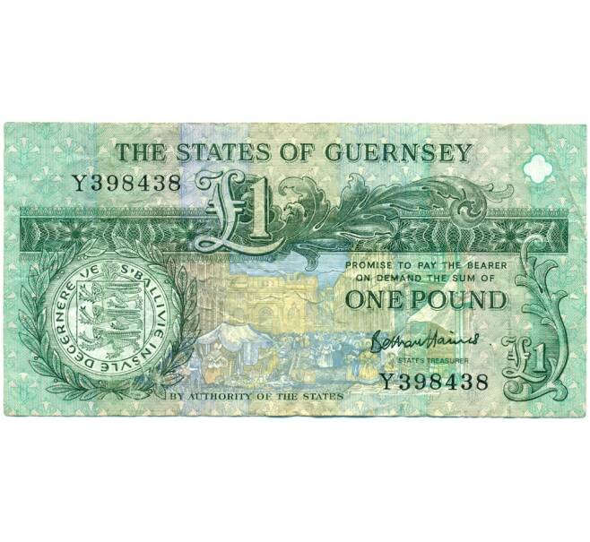 Банкнота 1 фунт 2016 года Гернси (Артикул K11-123652)