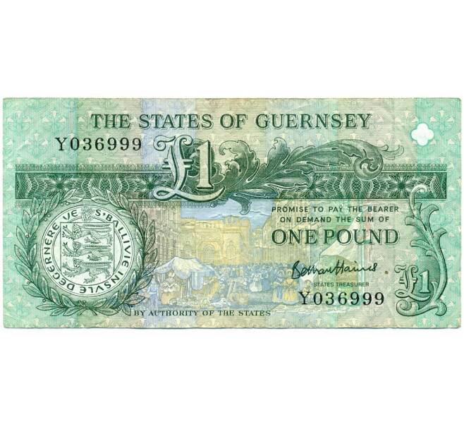 Банкнота 1 фунт 2016 года Гернси (Артикул K11-123653)