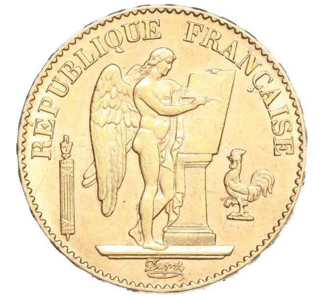 Монета 20 франков 1896 года Франция (Артикул M2-72318)