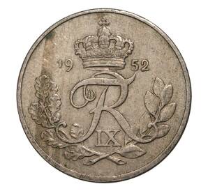 10 эре 1952 года Дания — Фото №1