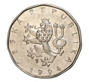 2 кроны 1994 года b — Чехия — Фото №1