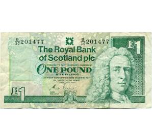 1 фунт стерлингов 1991 года Великобритания (Банк Шотландии)
