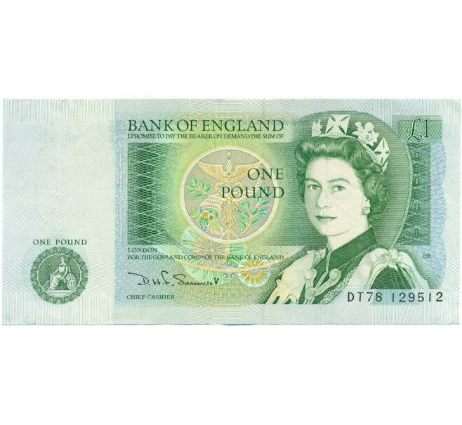 Банкнота 1 фунт 1982 года Великобритания (Банк Англии) (Артикул K11-124179)