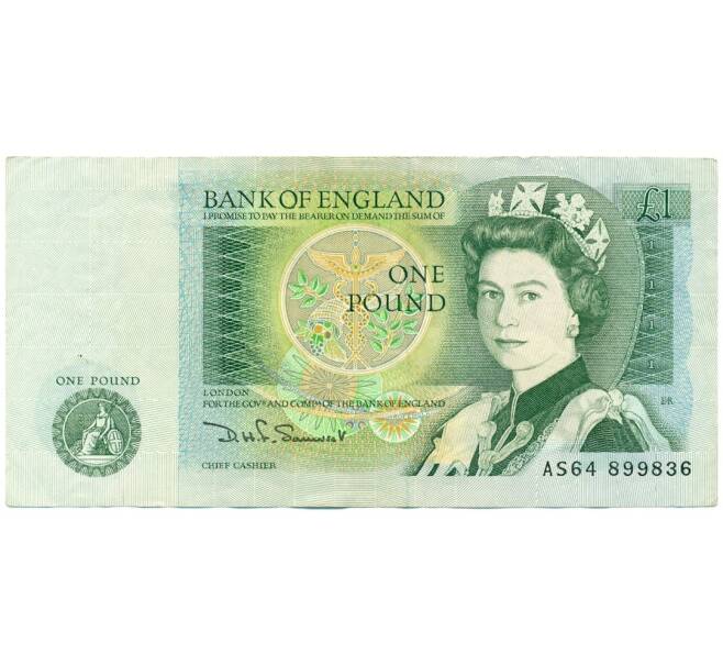Банкнота 1 фунт 1982 года Великобритания (Банк Англии) (Артикул K11-124180)