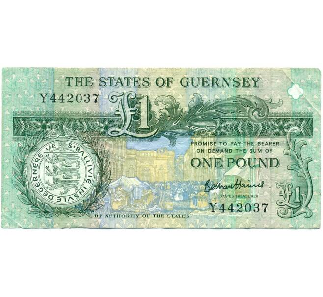 Банкнота 1 фунт 2016 года Гернси (Артикул K11-124210)